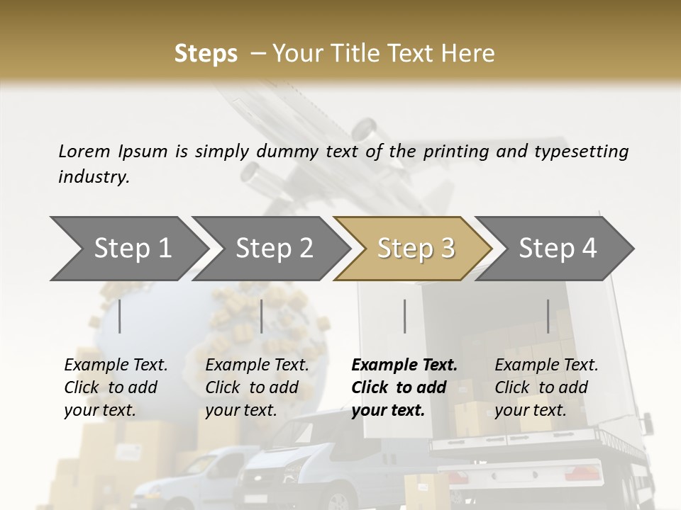 Worldwide Box Transport PowerPoint Template