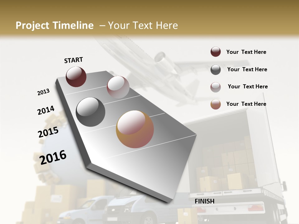 Worldwide Box Transport PowerPoint Template
