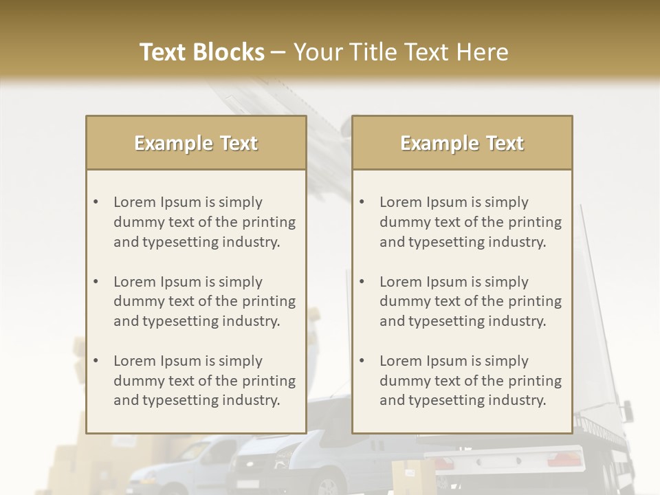 Worldwide Box Transport PowerPoint Template