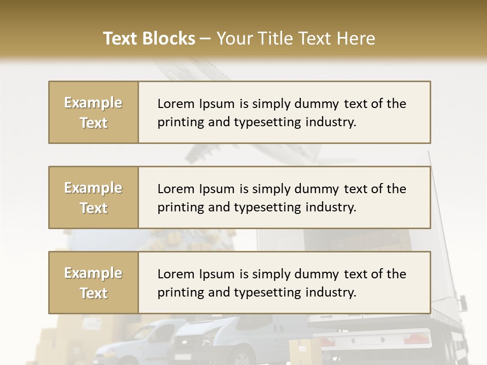 Worldwide Box Transport PowerPoint Template