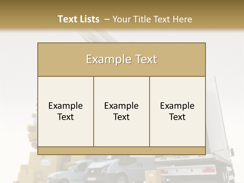 Worldwide Box Transport PowerPoint Template