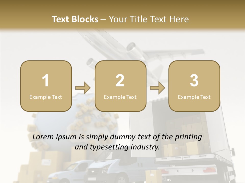 Worldwide Box Transport PowerPoint Template