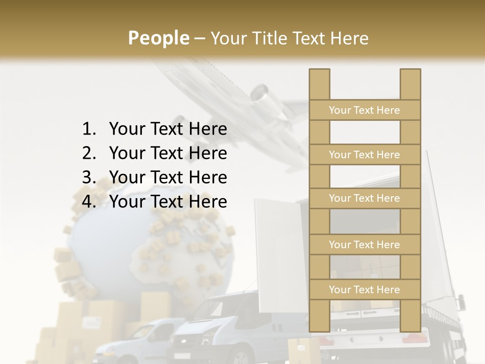 Worldwide Box Transport PowerPoint Template