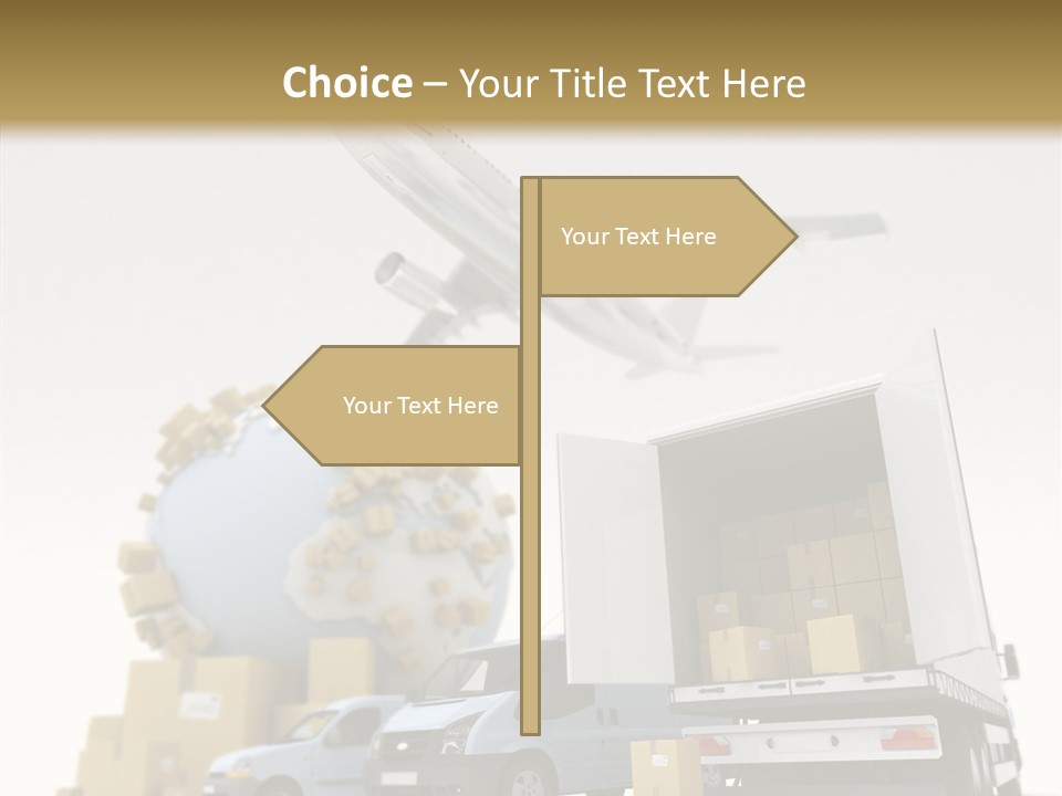 Worldwide Box Transport PowerPoint Template