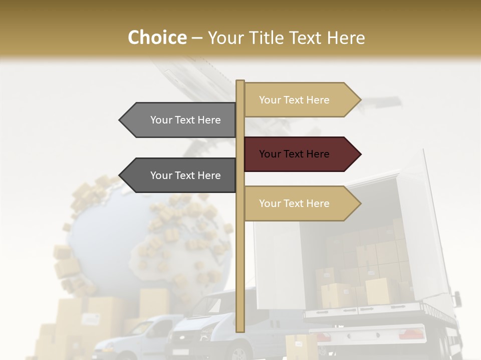 Worldwide Box Transport PowerPoint Template