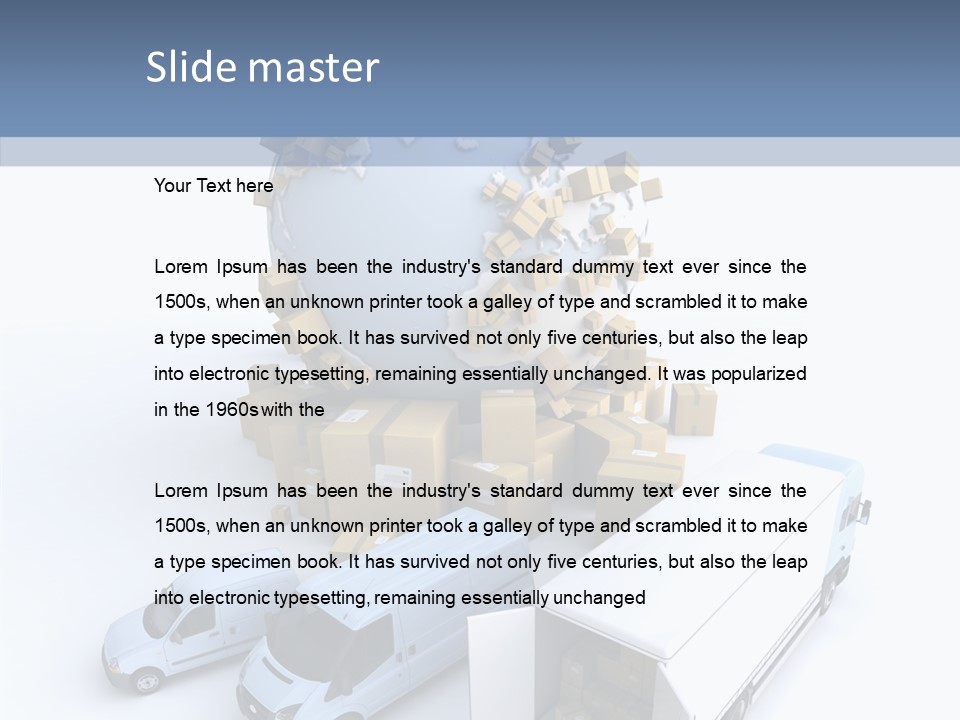 Business Transport Loading PowerPoint Template