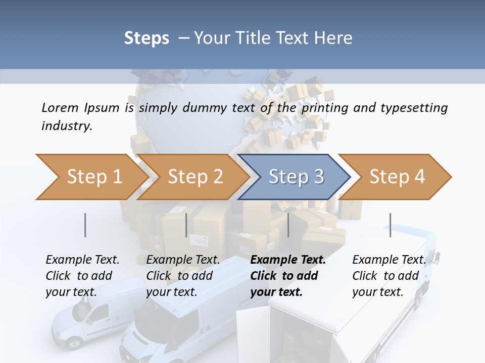 Business Transport Loading PowerPoint Template