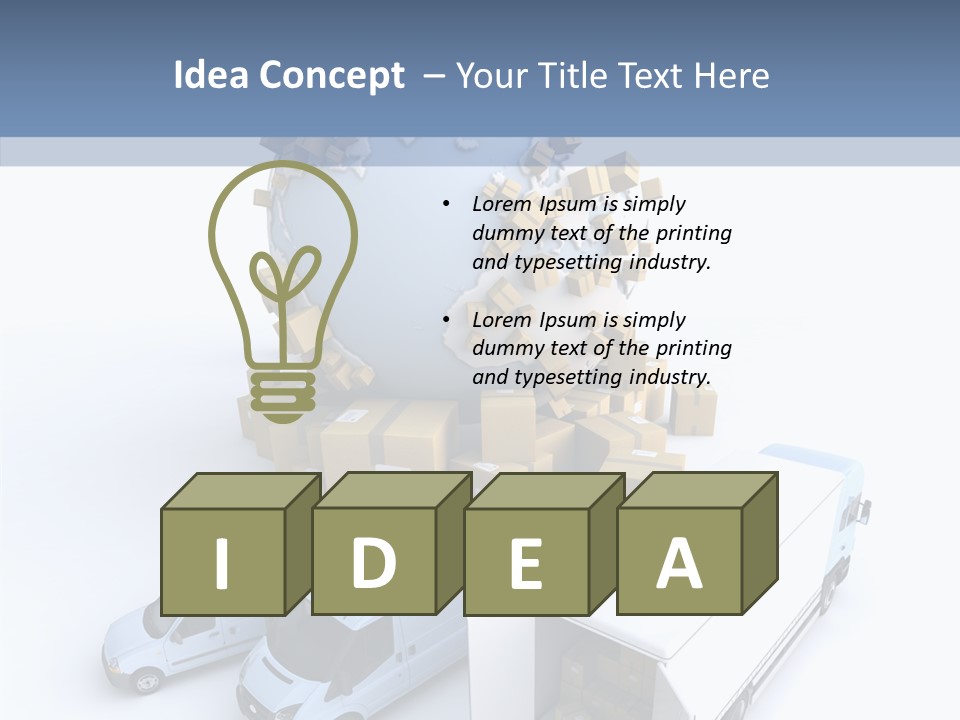 Business Transport Loading PowerPoint Template