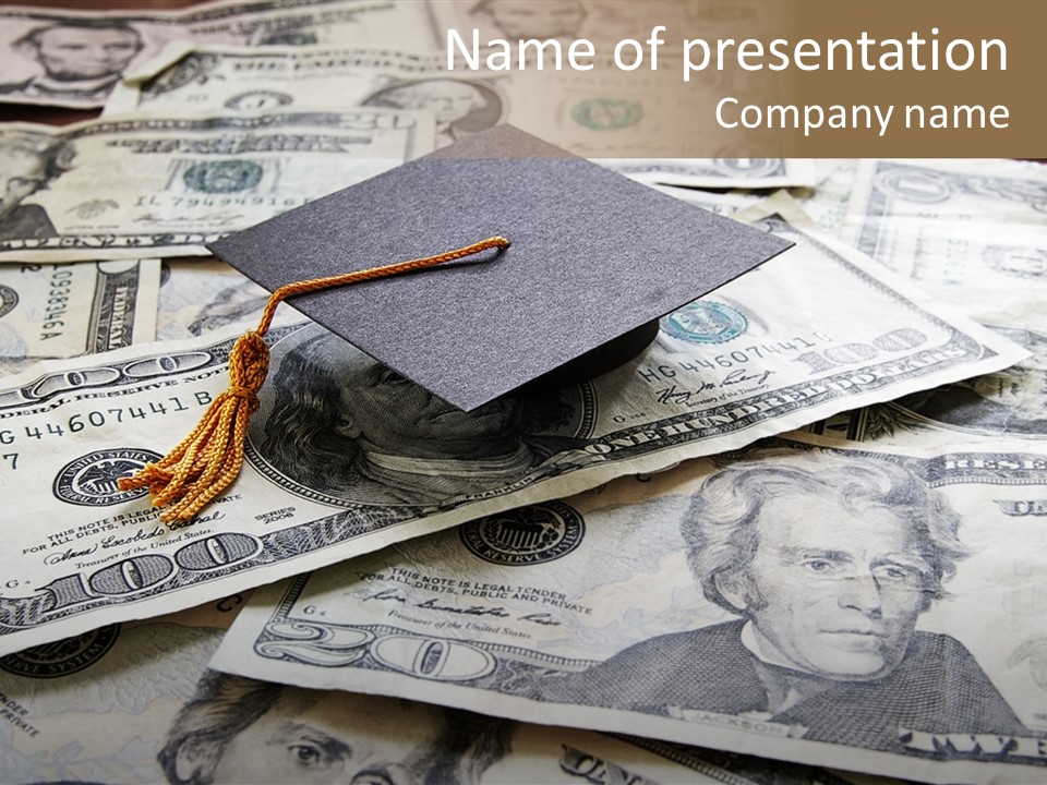 Graduate Pay University PowerPoint Template