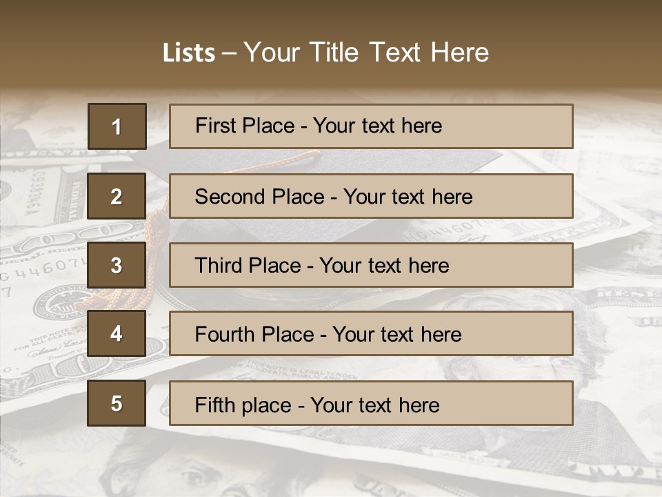 Graduate Pay University PowerPoint Template