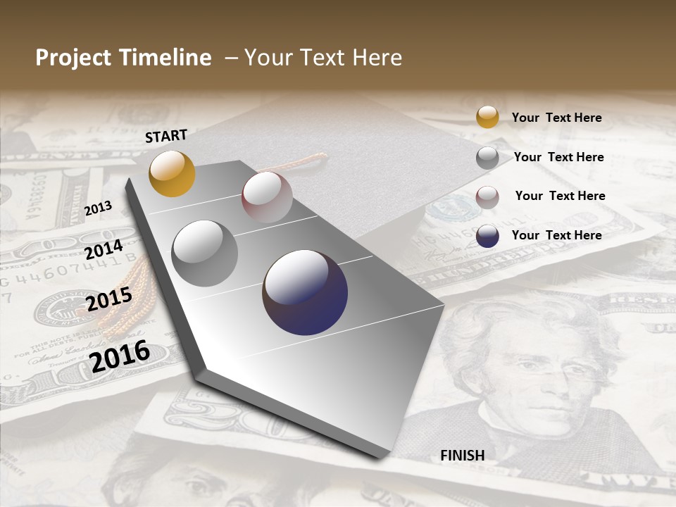 Graduate Pay University PowerPoint Template