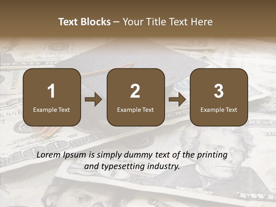 Graduate Pay University PowerPoint Template