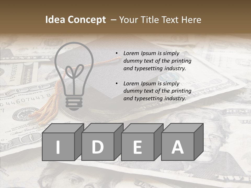 Graduate Pay University PowerPoint Template