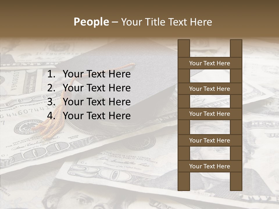 Graduate Pay University PowerPoint Template