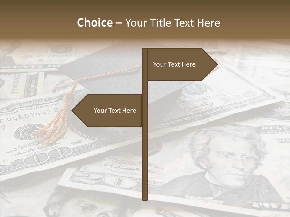 Graduate Pay University PowerPoint Template