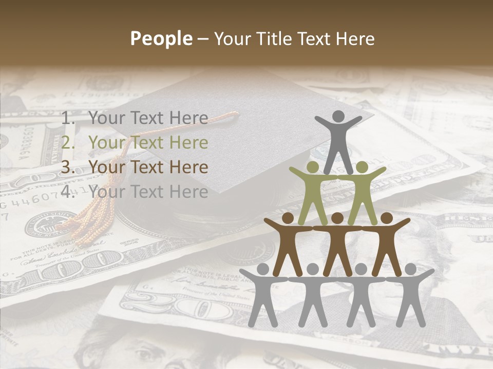 Graduate Pay University PowerPoint Template