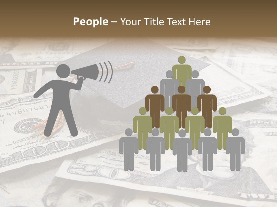 Graduate Pay University PowerPoint Template