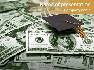 Money University Graduate PowerPoint Template