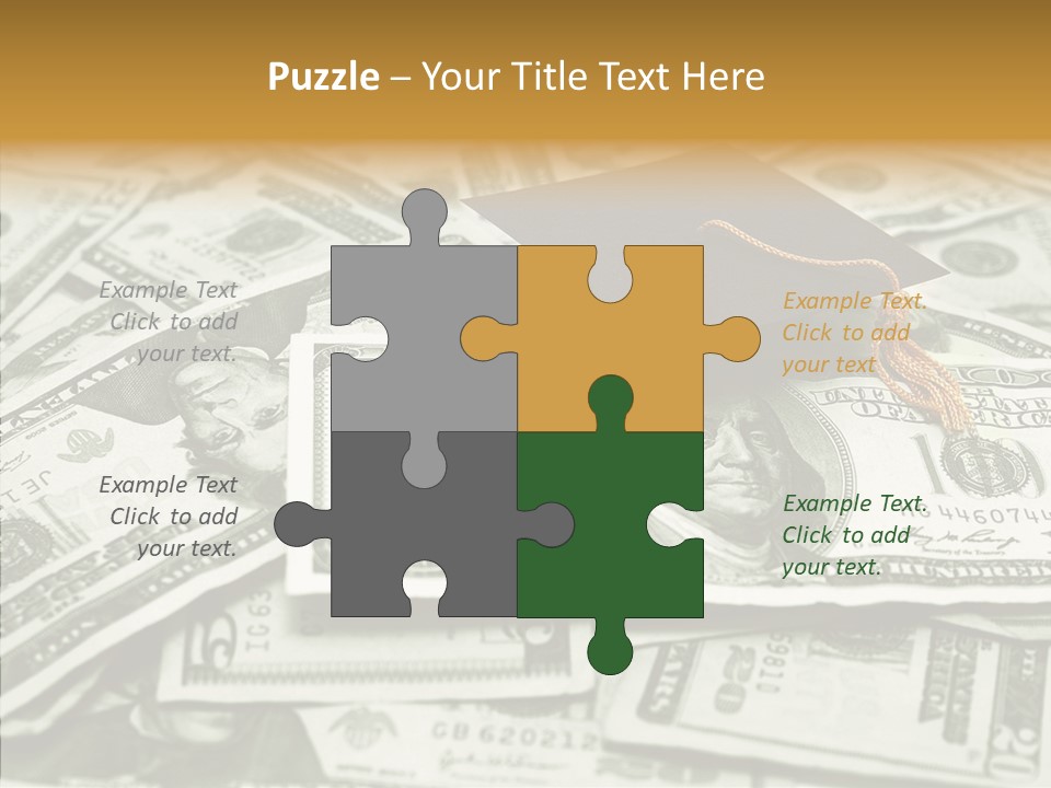 Money University Graduate PowerPoint Template