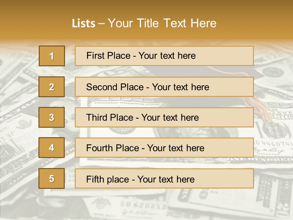 Money University Graduate PowerPoint Template