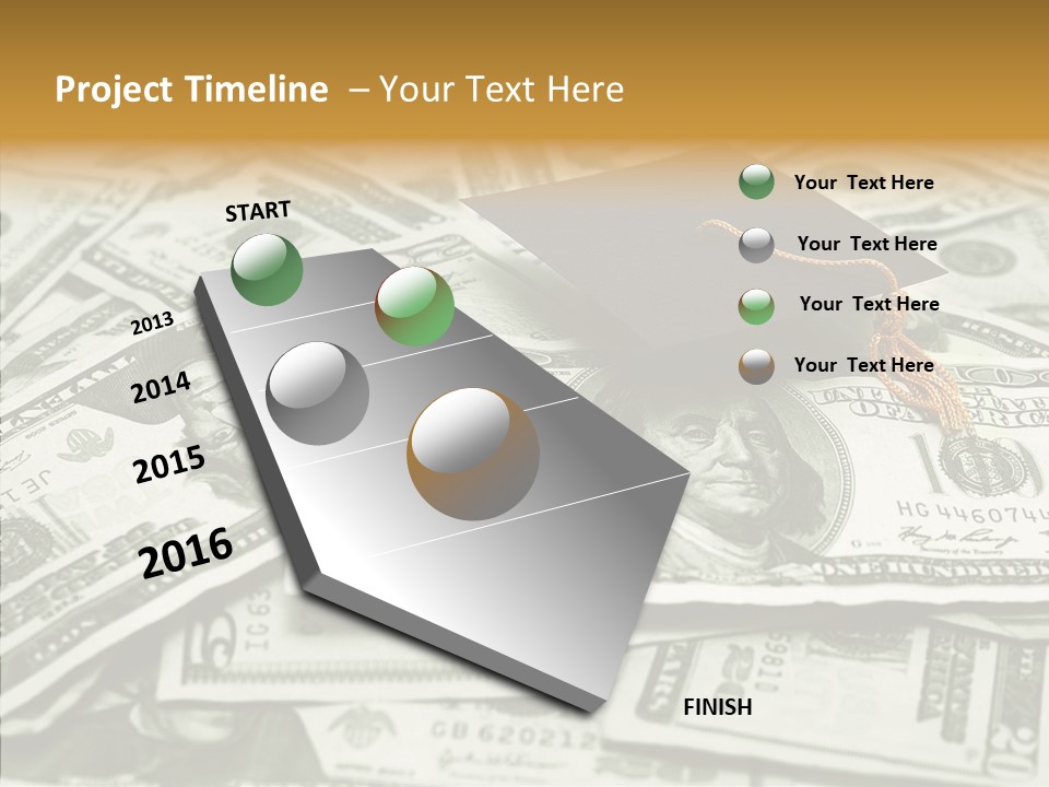 Money University Graduate PowerPoint Template