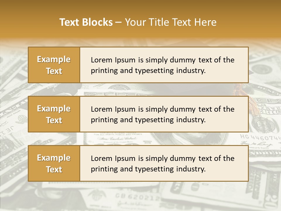 Money University Graduate PowerPoint Template