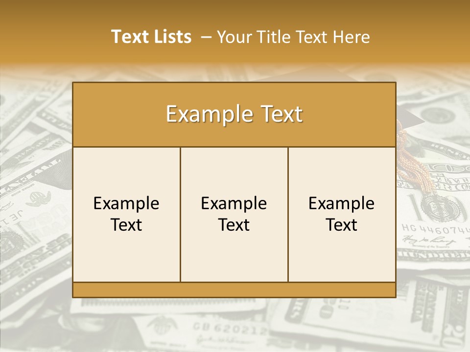 Money University Graduate PowerPoint Template
