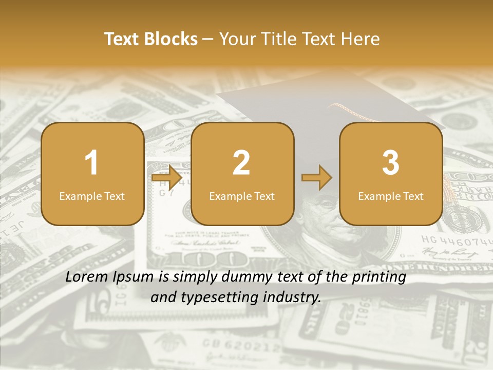 Money University Graduate PowerPoint Template