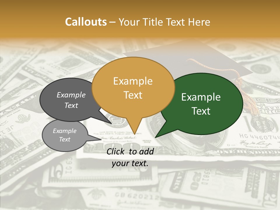 Money University Graduate PowerPoint Template