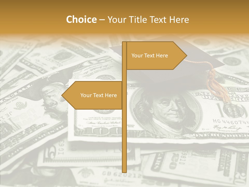 Money University Graduate PowerPoint Template