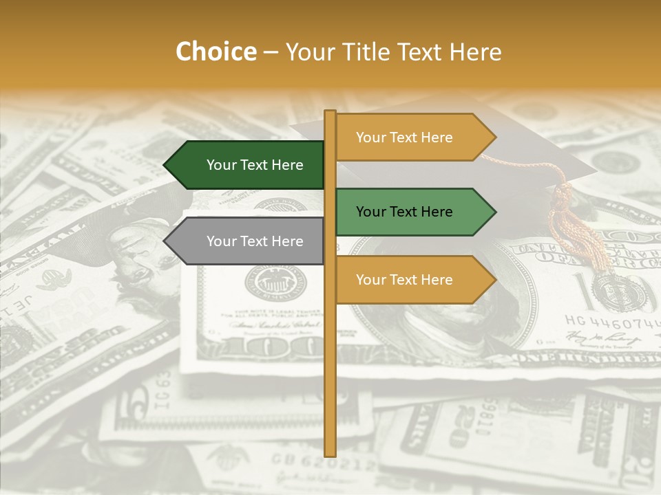 Money University Graduate PowerPoint Template