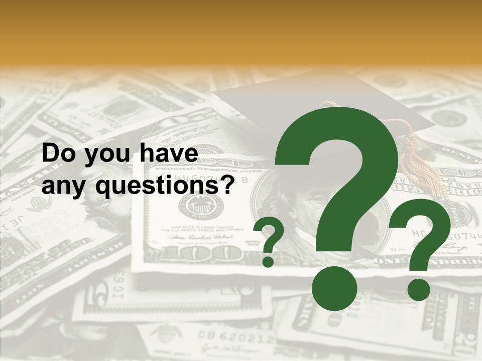 Money University Graduate PowerPoint Template