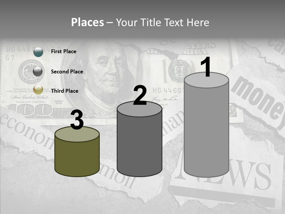 News Stress Economic PowerPoint Template