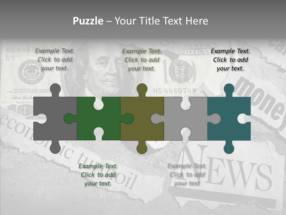 News Stress Economic PowerPoint Template