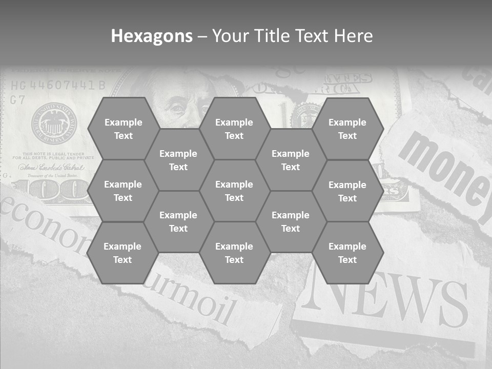 News Stress Economic PowerPoint Template