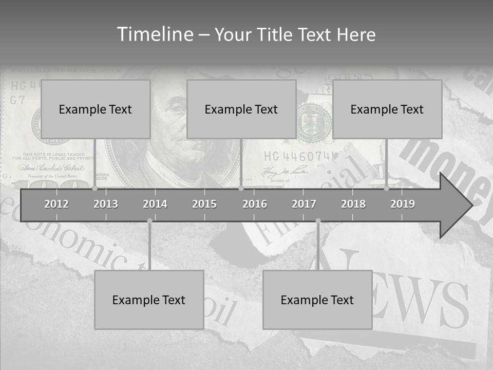 News Stress Economic PowerPoint Template