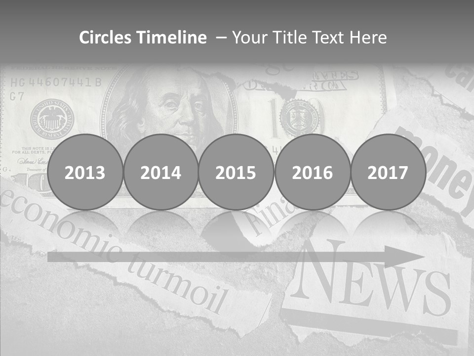 News Stress Economic PowerPoint Template