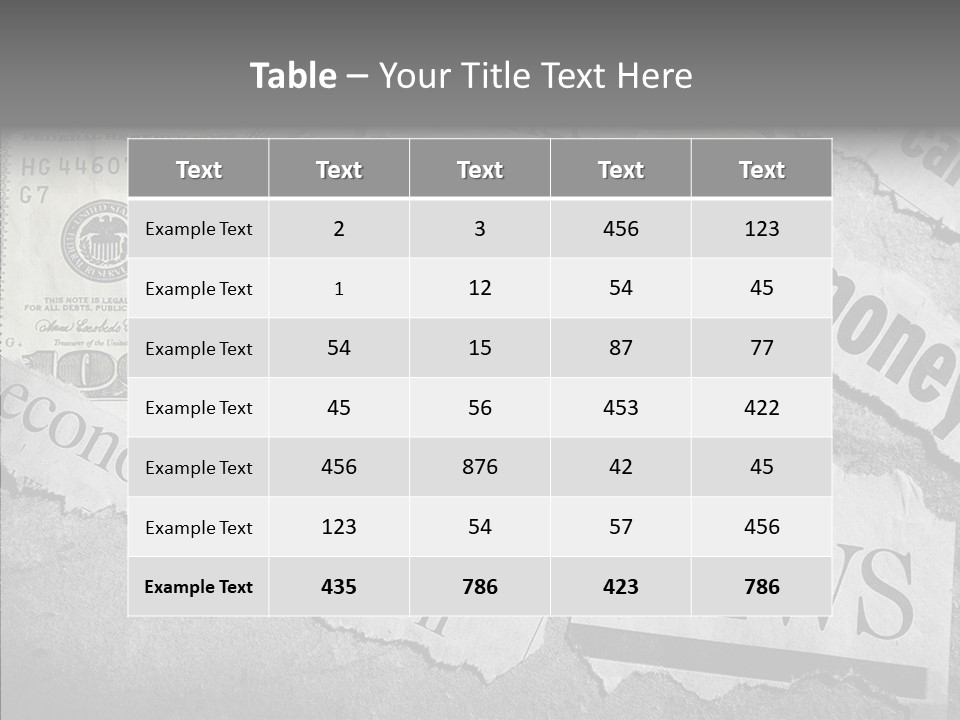News Stress Economic PowerPoint Template