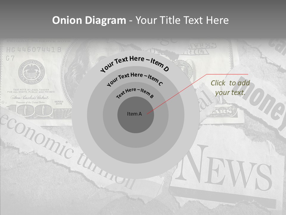 News Stress Economic PowerPoint Template