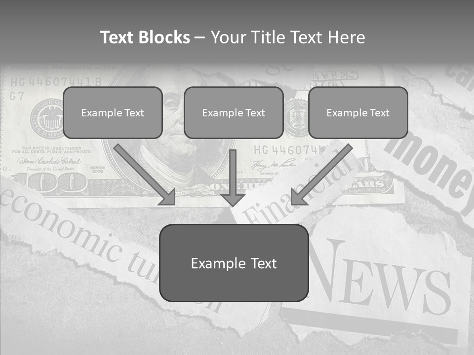 News Stress Economic PowerPoint Template
