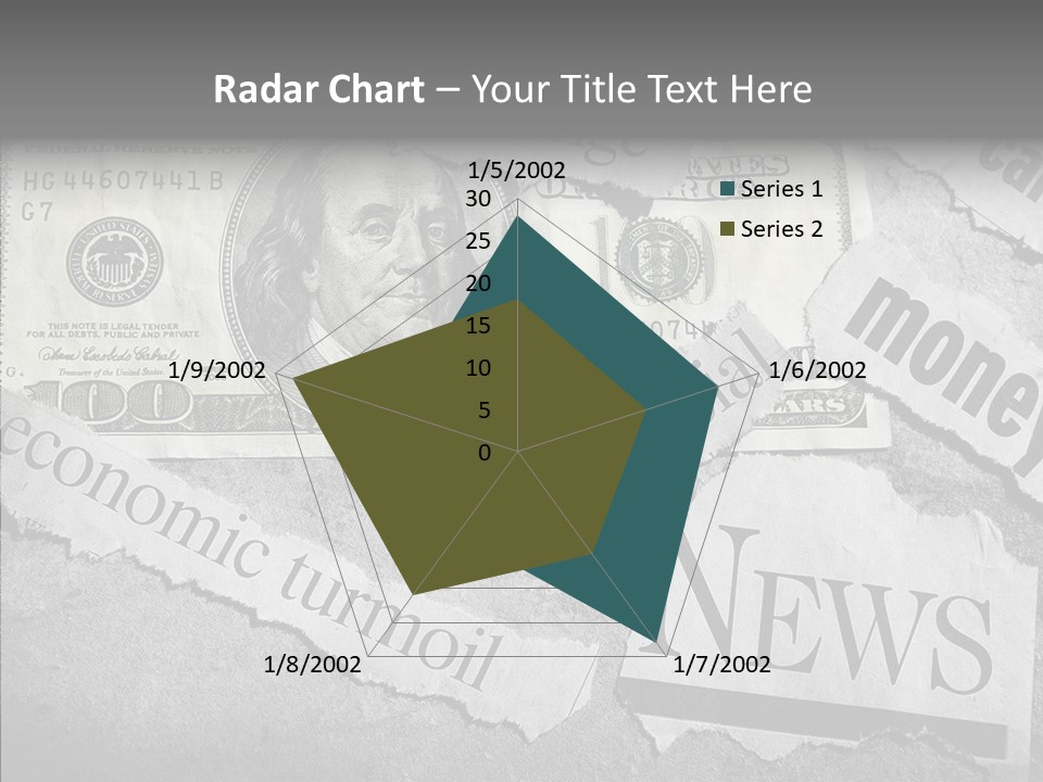 News Stress Economic PowerPoint Template