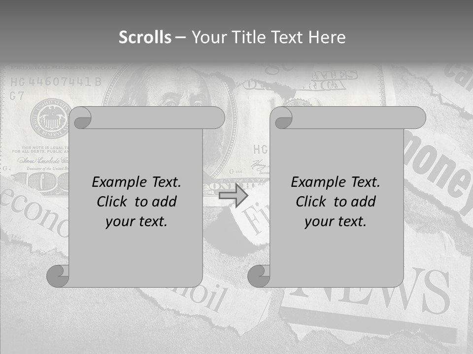 News Stress Economic PowerPoint Template