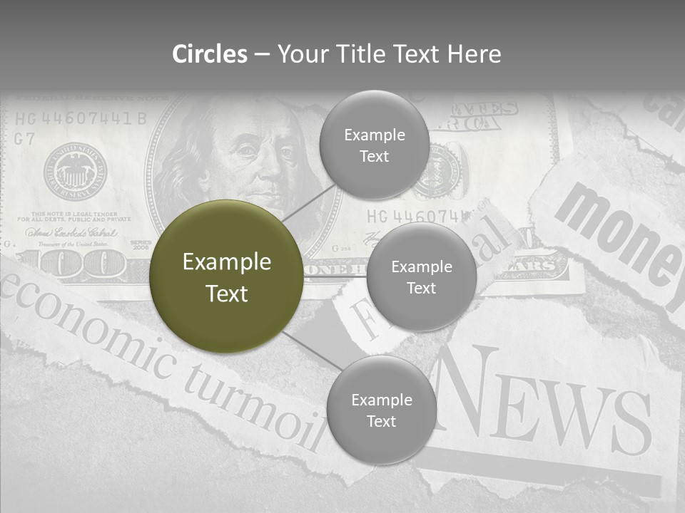 News Stress Economic PowerPoint Template