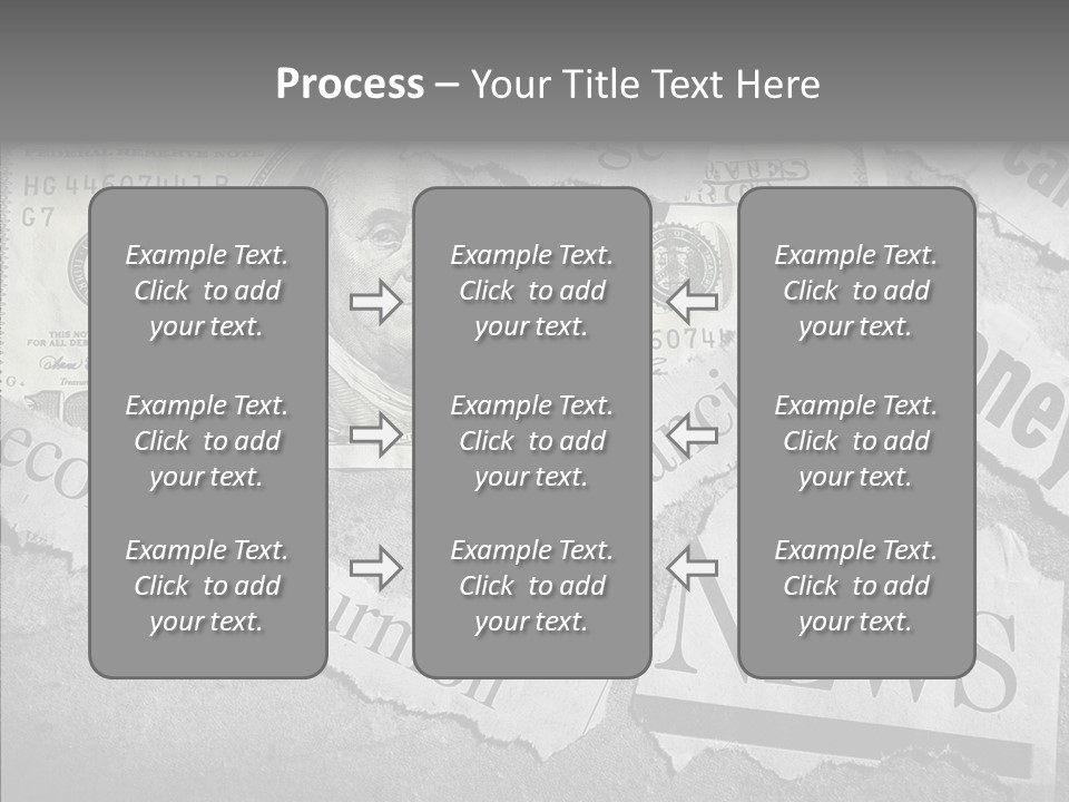 News Stress Economic PowerPoint Template