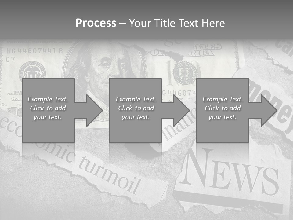 News Stress Economic PowerPoint Template