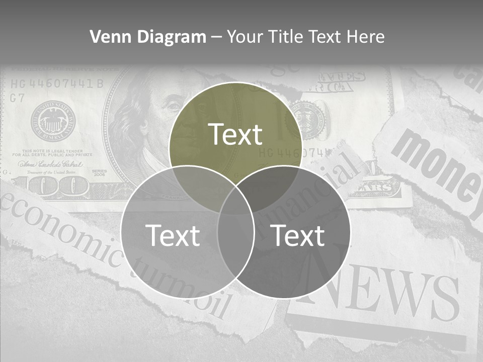 News Stress Economic PowerPoint Template