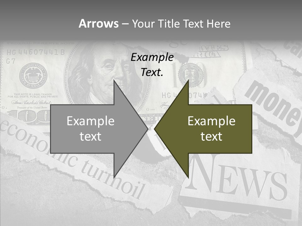 News Stress Economic PowerPoint Template