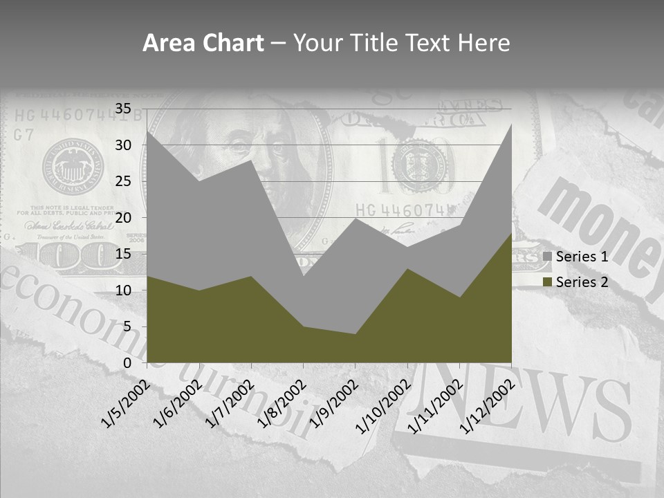 News Stress Economic PowerPoint Template