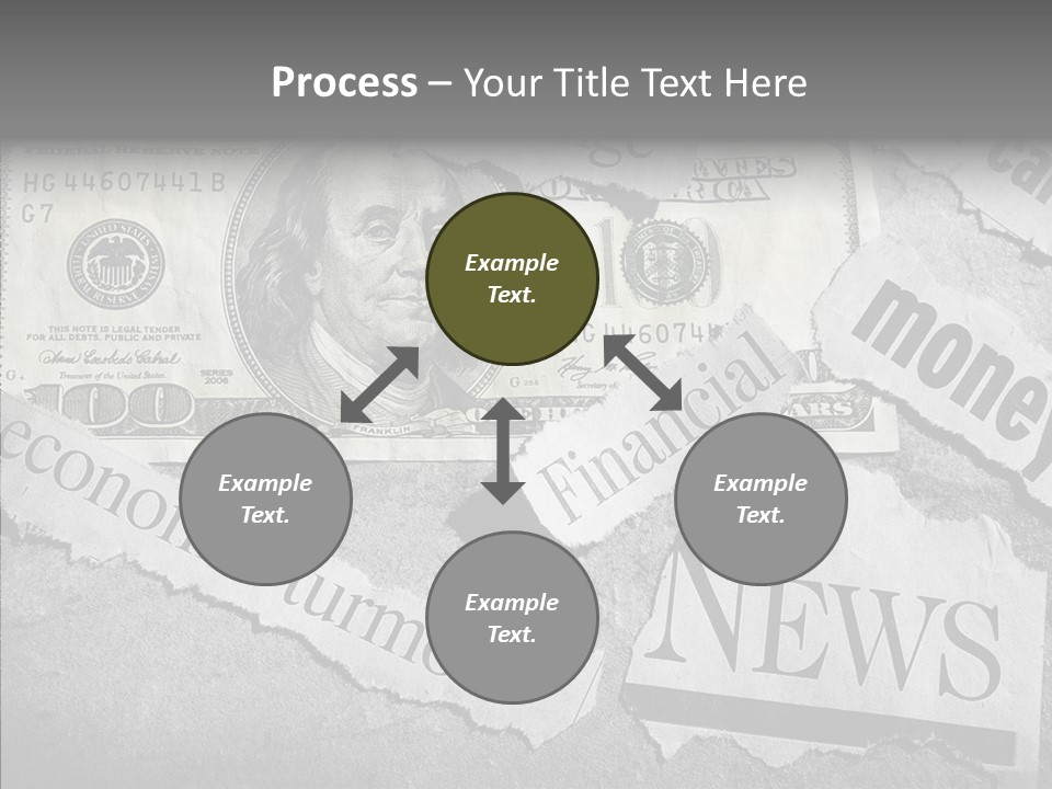 News Stress Economic PowerPoint Template