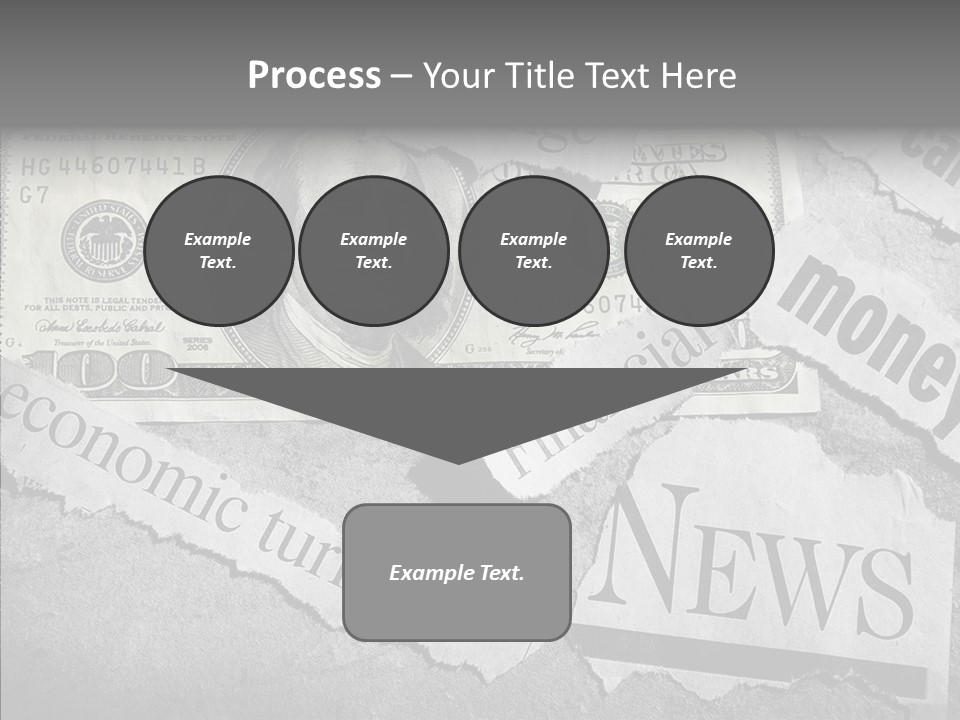 News Stress Economic PowerPoint Template